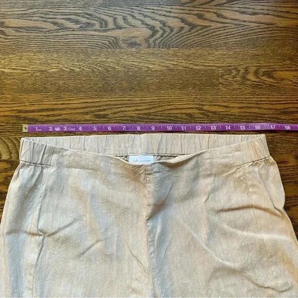 J. Jill ankle pants linen stretch medium tall beige pull on - Picture 12 of 12
